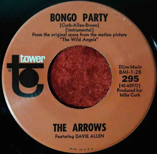 Single Arrows: Blues Theme from "Wild Angels" (Tower 295) US