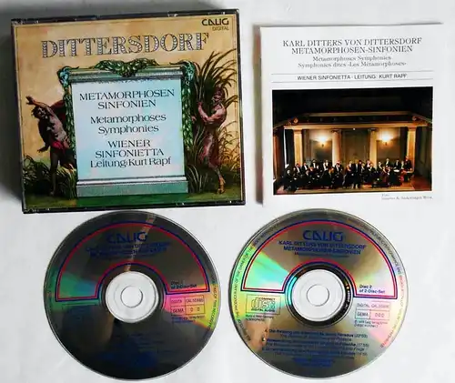 2CD Box Dittersdorf: Metamorphosen - Wiener Sinfonietta Kurt Rapf (Calig) 1988