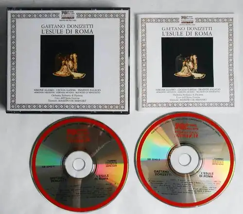 2CD Box Donizetti: L´Esule Di Roma - Alaimo - Gasdia - 1986