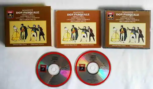 2CD Box Donizetti: Don Pasquale - Freni - Bruscantini - Muti (EMI) 1984