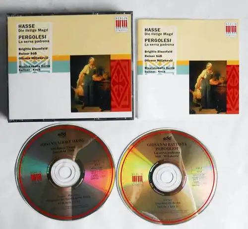2CD Box Hasse: Die listige Magd / Pergolesi: La Serva Padrona (Berlin Classics)