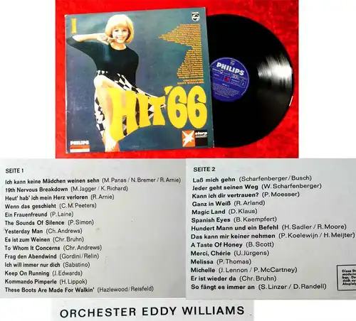 LP Eddy Williams: Hit ´66/1 (Philips 843 900 PY) D 1966