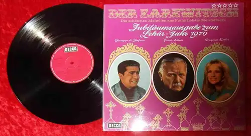 LP Der Zarewitsch - Jubiläumsausgabe zum Franz Lehar Jahr 1970 (Decca SLK 16574)