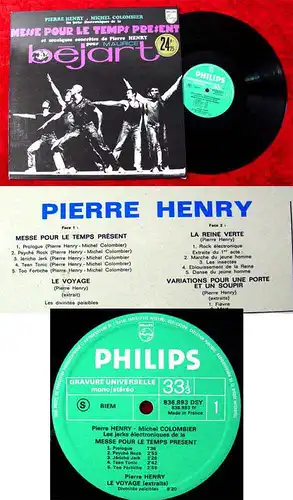LP Pierre Henry: Messe Pour le temps present...Maurice Bejart (Philips) F 1965