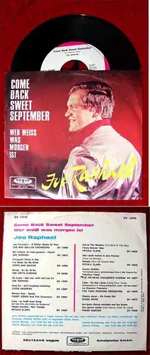 Single Joe Raphael: Come Back Sweet September(Vogue DV 14 700) D 1968