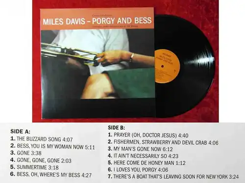 LP Miles Davis: Porgy and Bess (Jazz Track  1005) EU 2009