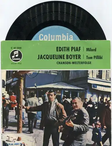 EP Edith Piaf & Jacqueline Boyer: Chanson Welterfolge (Columbia C 41 288) D 1960