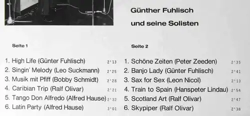 LP Günther Fuhlisch: Zahnärzteball 1973 (Polar TST 77 494) D