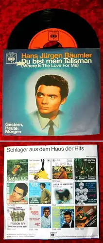 Single Hans Jürgen Bäumler: Du bist mein Talisman (CBS 2130) D 64