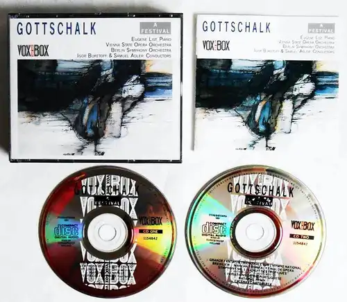 2CD Box Gottschalk - Eugene List, Piano (Festival) 1991