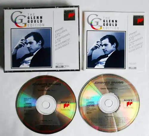 2CD Box Glenn Gould: Brahms - 4 Ballades 2 Rhapsodies 10 Intermezzi (Sony)