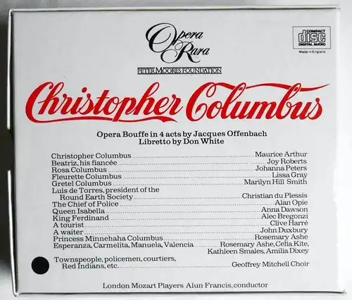 2CD Box Offenbach: Christopher Columbus - Opera Bouffe - Maurice Arthur -
