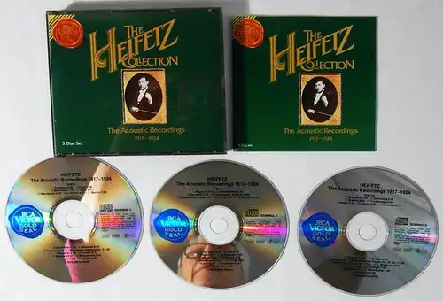 3CD Box Jascha Heifetz: The Acoustic Recordings 1917 - 1924 (BMG) 1995