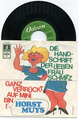 Single Horst Muys: Die Handschrift der lieben Frau Schmitz (Odeon O 23 619) D