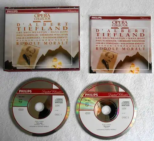 2CD Box Tiefland Rudolf Moralt Hans Hopf Oskar Czerwenka (Philips) 1992