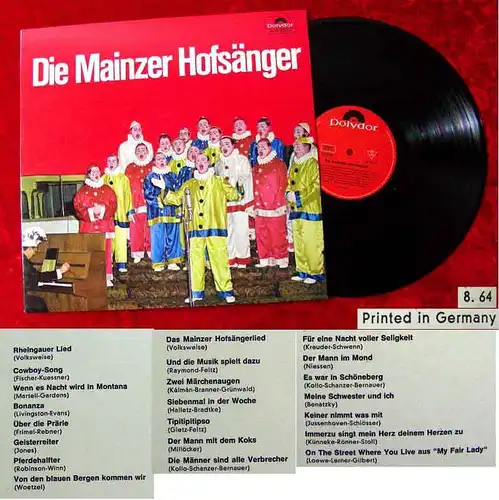 LP Mainzer Hofsänger (1964)