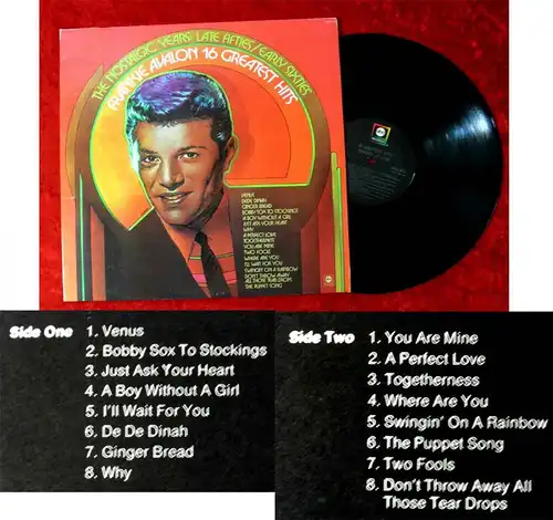 LP Frankie Avalon - The Nostalgic Years - 16 Greatest Hits (ABC 805) US 1973