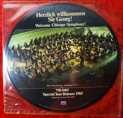 Picture Disc Herzlich willkommen Sir Georg Solti & Chicago Symphony (Teldec)1985