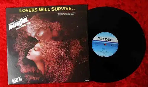 Maxi Single Frank Duval: Lovers Will Survive (Teldec 620647 AE) D 1986