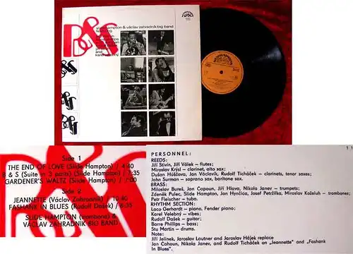 LP Slide Hampton & Vaclav Zahradnik Big Band: B & S (Supraphon 115 0929) CZ 71