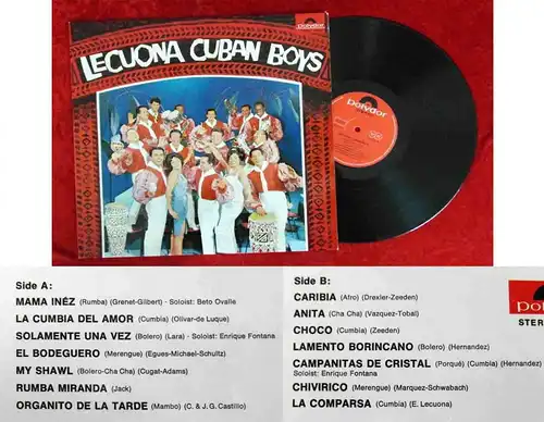 LP Lecuona Cuban Boys (Polydor 184 041) D 1965