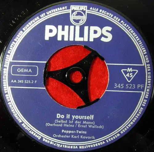 Single Pepper Twins: Ich wär so gern Dein Sonny Boy (Philips 345 523 PF) D 1962