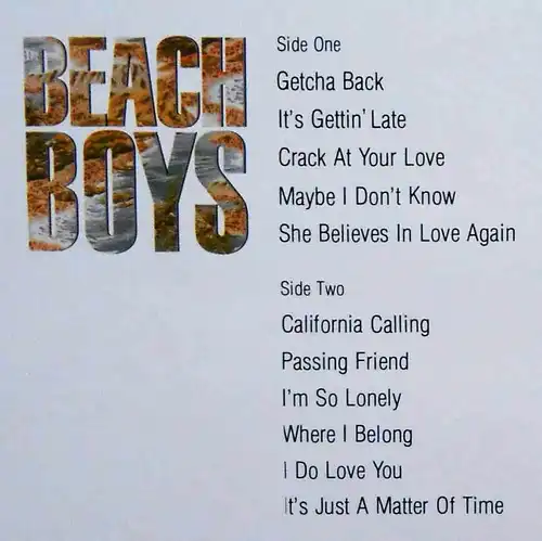 LP Beach Boys: Same (CBS 26378) UK 1985 (+ PR Beilage)