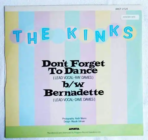 Maxi Kinks: Don´t Forget to Dance (Arista 12 524) UK 1983