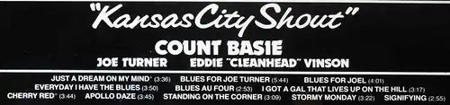 LP Count Basie: Kansas City Shout (Pablo 2310 859) D 1980