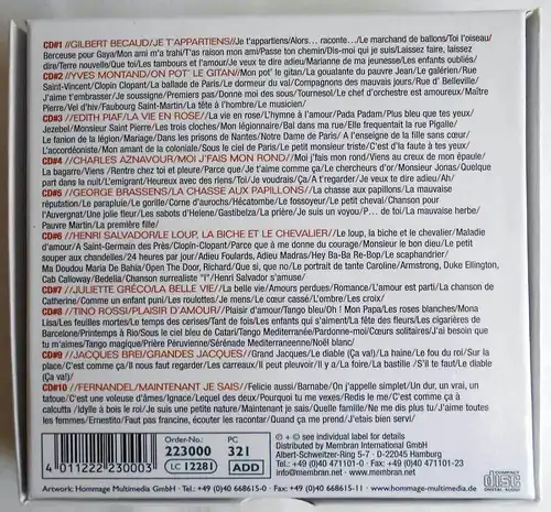 10CD Box La Légende de la Chanson - Original Masters (2009)