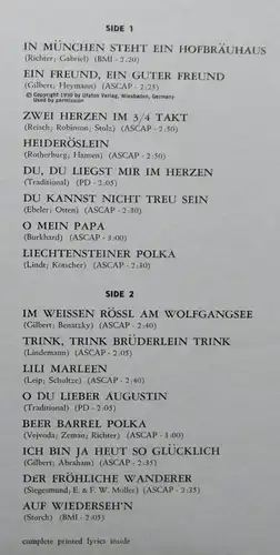 LP Will Glahé: German Sing-Along (London TW 91237) US