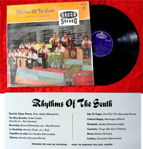 LP Edmundo Ros Rhythms of the South Decca Stereo