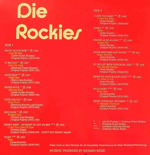 LP Peter Kraus: Der Rocker (Bear Family 15042) D 1979