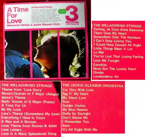 3LP Box Melachrino Strings & Jackie Gleason: A Time For Love (Pickwick SH-3304)