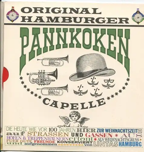 Original Hamburger Pankoken Capelle - Werbeplatte Weihnachten 1962 (D)