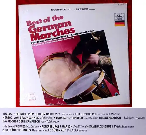 LP Musikkorps L.A. der Bundeswehr: Best of German Marches (Capitol DT 10481) US