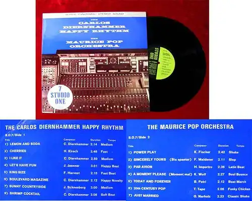 LP Carlos Diernhammer Happy Rhythm & Maurice Pop Orchestra: 7 Studio One