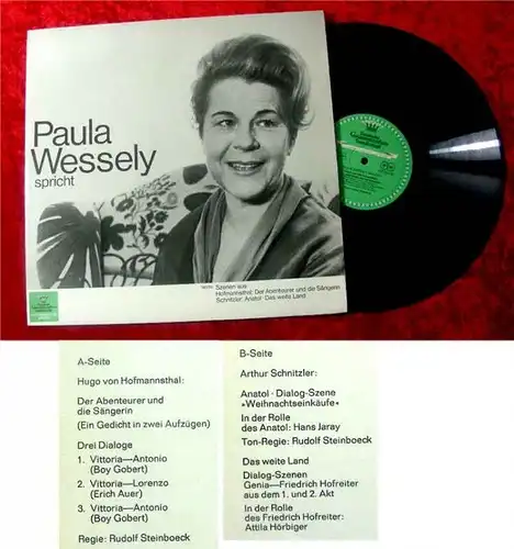 LP Paula Wessely spricht Szenen von Hoffmannstahl und S