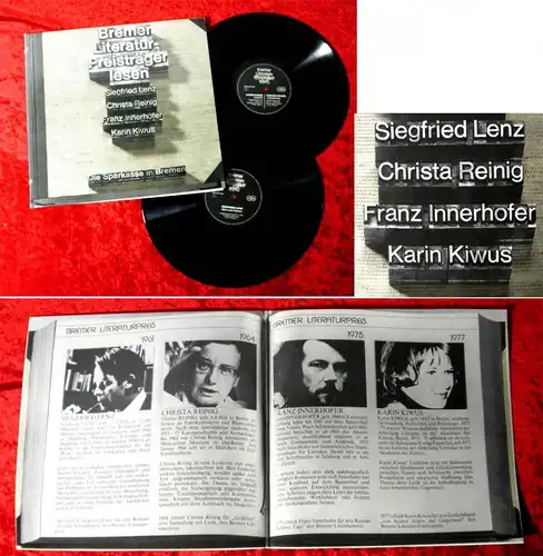 2LP Bremer Literaturpreisträger lesen Siegfried Lenz Christa Reinig Karin Kiwus