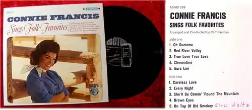LP Connie Francis Sings Folk Favorites