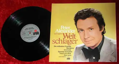 LP Peter Alexander serviert Weltschlager (Ariola 87 970) D Postercover