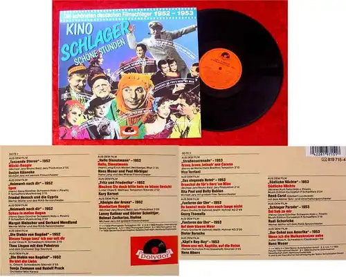 LP Kino Schlager Schöne Stunden 1952 - 1953