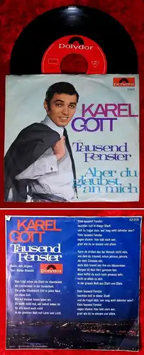 Single Karel Gott: Tausend Fenster (Polydor 53 016) D 1968 / Musik: Udo Jürgens