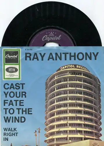 Single Ray Anthony: Cast Your Fate To The Wind (Capitol K 22 928) D 1965