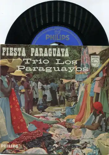 EP Trio Los Paraguayos: Fiesta Paraguaya (Philips 428 123 PE) D 1958