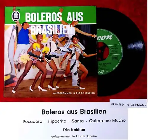 EP Boleros aus Brasilien - Trio Irakitan (Odeon O 41 486) D 1960