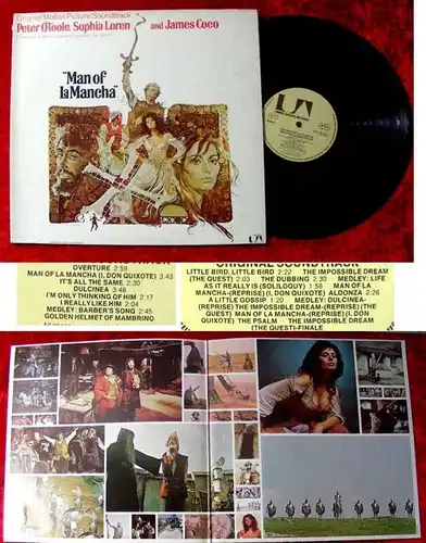 LP Man of La Mancha Sophia Loren Peter O Toole