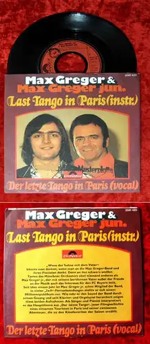 Single Max Greger & Max Greger jr.: Last Tango in Paris (Polydor 2041 420) D 72