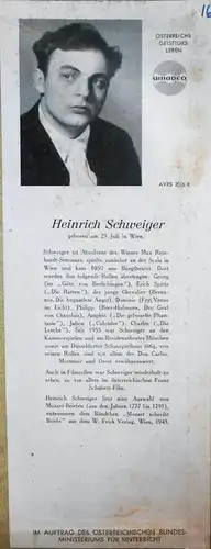 25cm LP Heinrich Schweiger liest aus Briefen von Wolfgang Amadeus Mozart