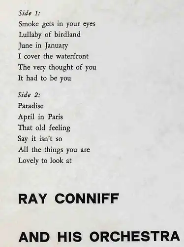 LP Ray Conniff: ´s Awful Nice (Philips 840 003 BY) HiFi Stereo (NL) 